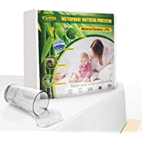 Tvird Funda de Colchón 90x190-200cm Protector de Colchón 90x190-200cm Impermeable 100% Bambú Cubre Colchón 90…